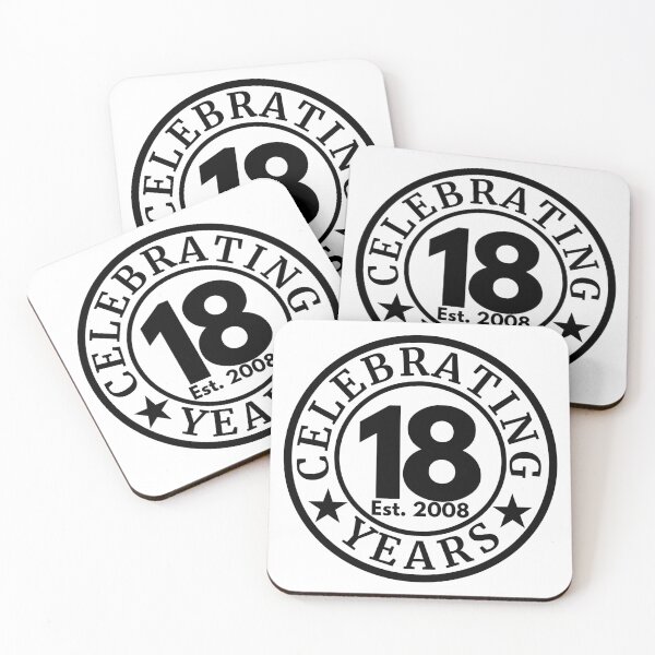 Item preview, Celebrating 18 Years 2008 | 18th Birthday Anniversary | Milestone Celebration Design designed and sold by highflycrafts.