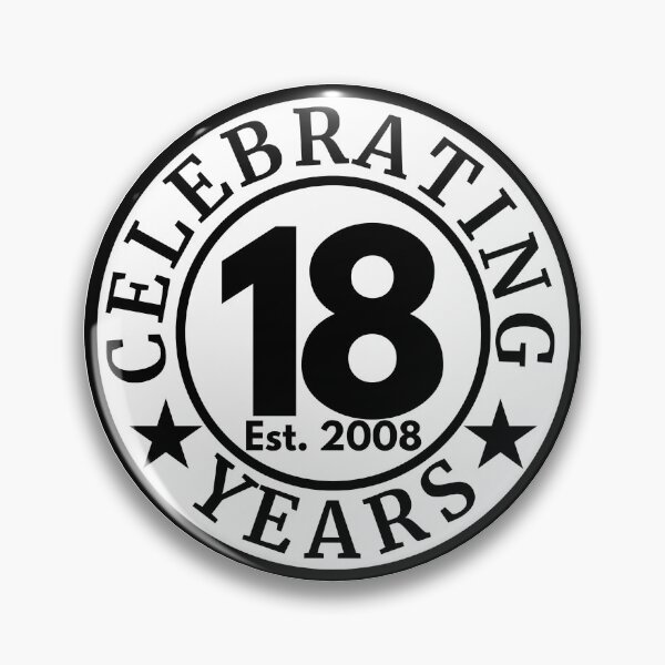 Item preview, Celebrating 18 Years 2008 | 18th Birthday Anniversary | Milestone Celebration Design designed and sold by highflycrafts.