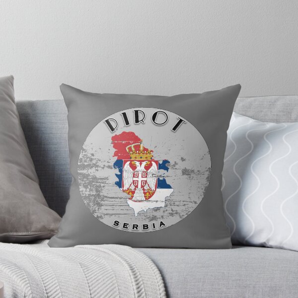 Item preview, Pirot Serbia Flag Worn  designed and sold by World Designs.
