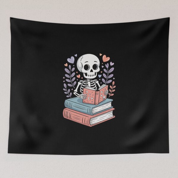 Item preview, Skeleton Reading on Books designed and sold by jkrphoto.