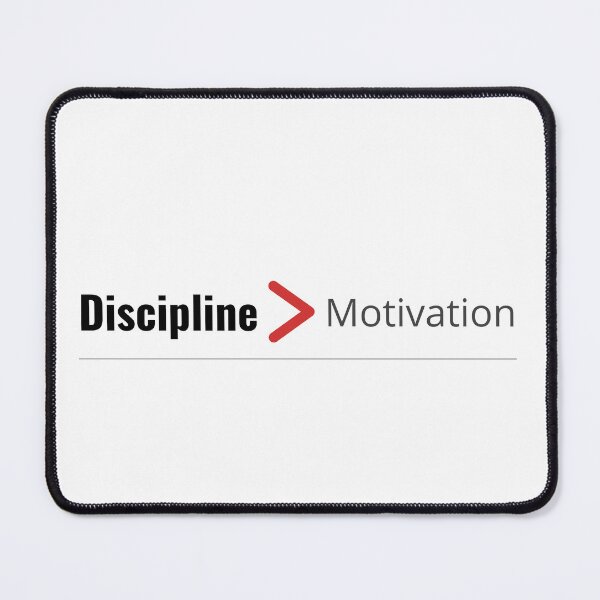 Item preview, Discipline Over Motivation – Productivity Quote designed and sold by J0b4t.