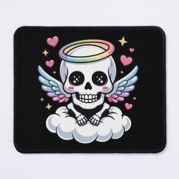 Item preview, Smiling Angelic Skull with Wings designed and sold by jkrphoto.
