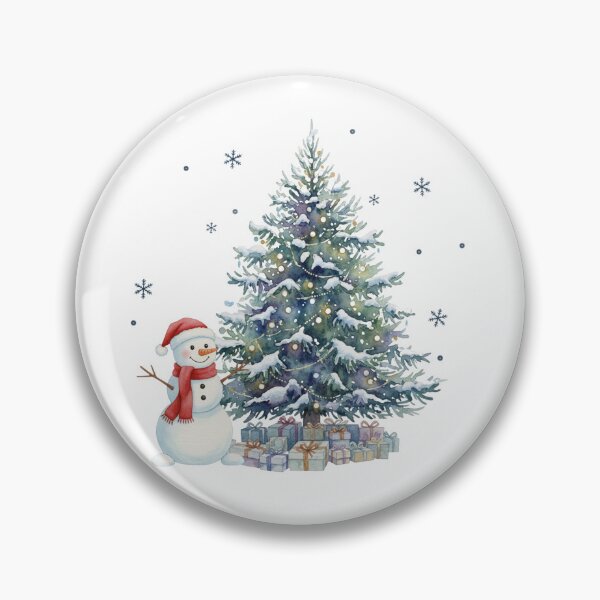 Item preview, Essential Winter Wonderland: Watercolor Snowman & Christmas Tree Bundle designed and sold by MaliEva.