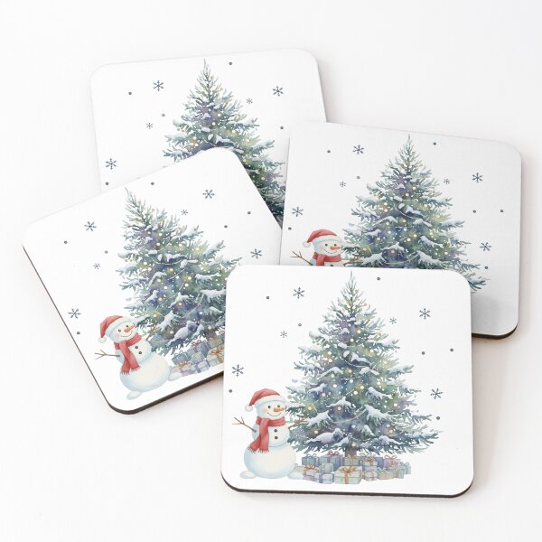 Item preview, Essential Winter Wonderland: Watercolor Snowman & Christmas Tree Bundle designed and sold by MaliEva.