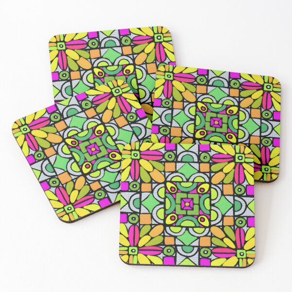 Item preview, Fluro GRIDOODLE designed and sold by bekki smith.