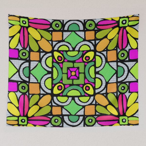 Item preview, Fluro GRIDOODLE designed and sold by bekki smith.