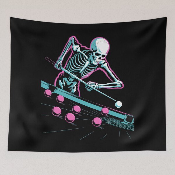 Item preview, Skeleton Playing Billiard Halloween Sport Pool designed and sold by Bandikonsalez.