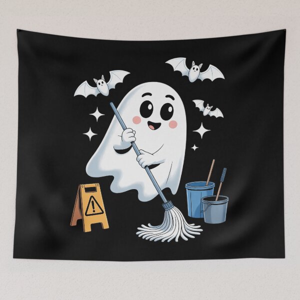 Item preview, School Custodian Janitor Ghost Halloween designed and sold by Formatage.
