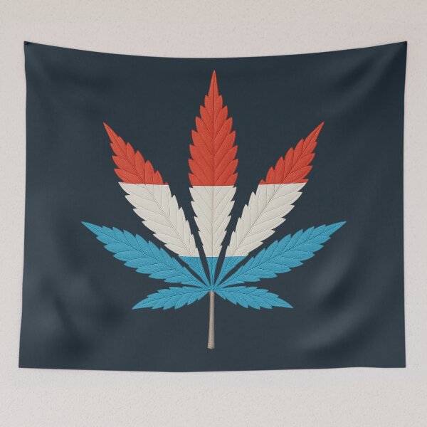 Item preview, Cannabis Leaf – Luxembourg Pride Edition designed and sold by BlueB420.