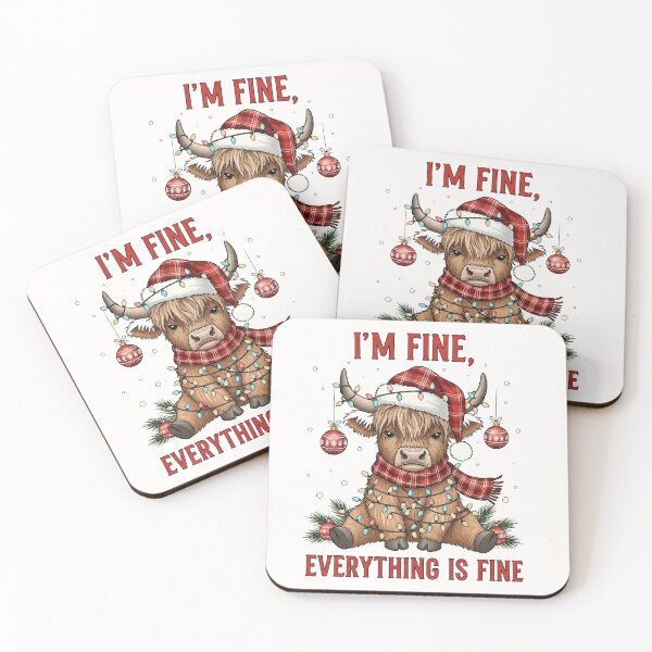 Item preview, I'm Fine Everything is Fine Christmas designed and sold by bethanyrodgers6.