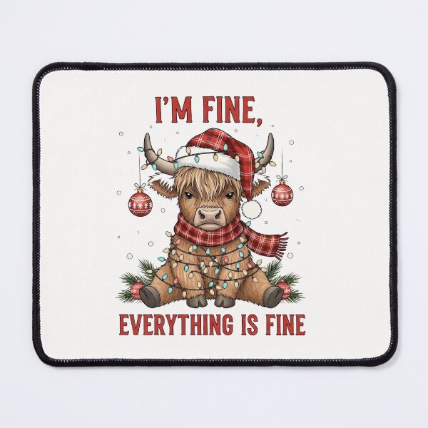 Item preview, I'm Fine Everything is Fine Christmas designed and sold by bethanyrodgers6.