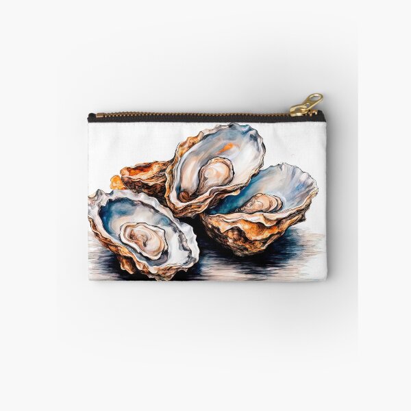 Item preview, Cluster of Fresh Oysters with Lemon Slices designed and sold by LanaGustavsson.