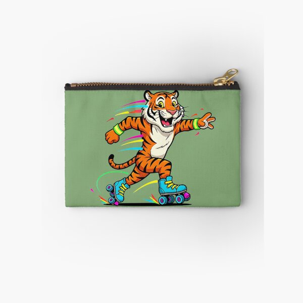 Item preview, Roller Tiger – Neon Skating Jungle Vibes designed and sold by AwesomeBeyondLimits.