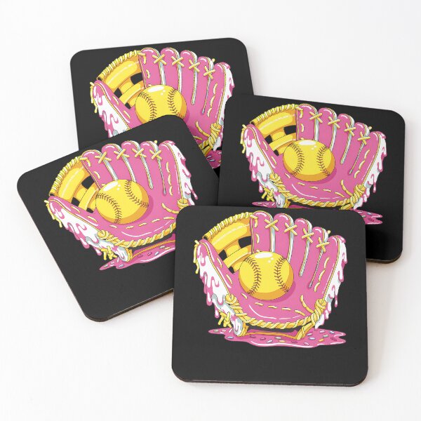 Artikelvorschau, Softball Drip Ice Cream Sprinkles Softballhandschuh entworfen und verkauft von Formatage.