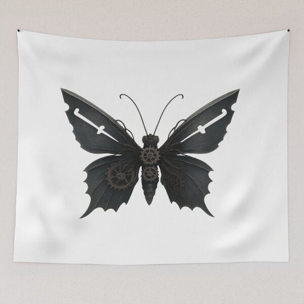Item preview, Metal Butterfly – Dark Steampunk Elegance designed and sold by ustylelab.