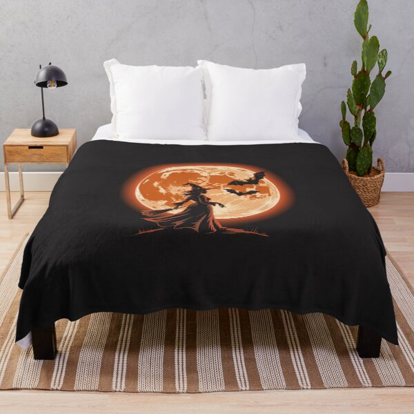 Item preview, Witch Silhouette Against Full Moon designed and sold by jkrphoto.