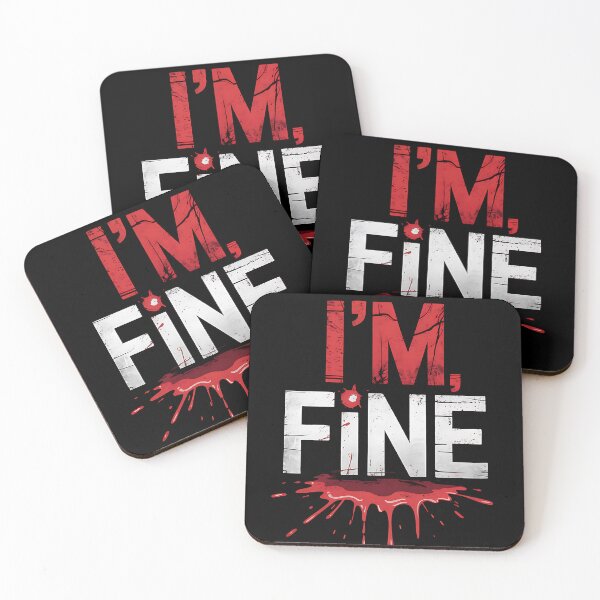 Item preview, I’m Fine Bloody Joke designed and sold by sandrahofer-art.