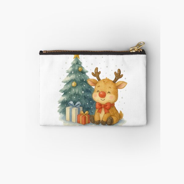 Item preview, Adorable Reindeer Christmas Magic - Premium Watercolor Digital Art designed and sold by MaliEva.