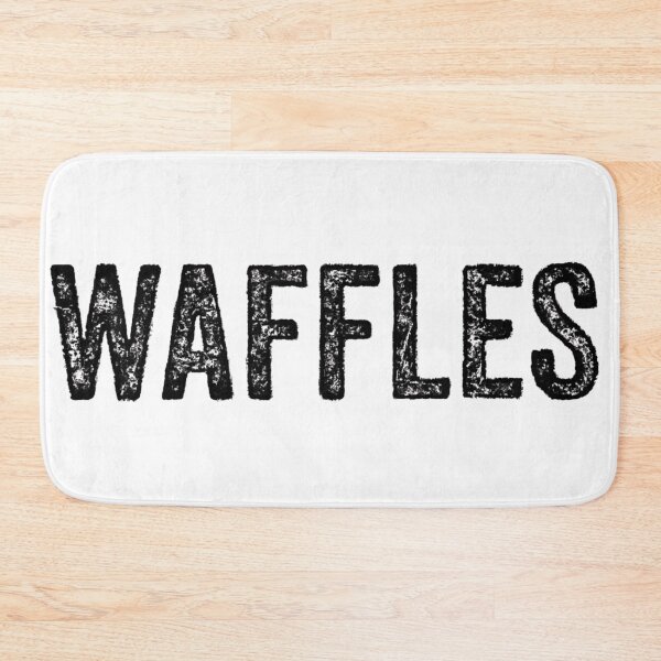 Item preview, WAFFLES Distressed Text – Retro Grunge Foodie Design designed and sold by The Sandy Design Store.