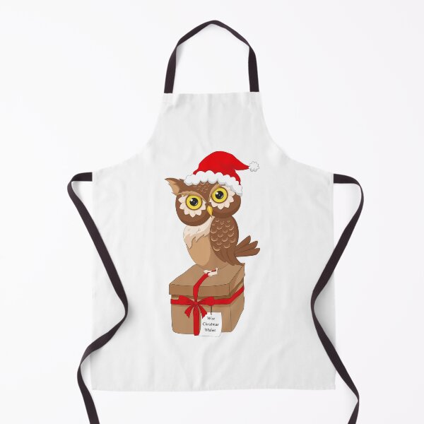 Item preview, Cute Christmas Owl with Gift Box "Wise Christmas Wishes" designed and sold by JohanaStyle.