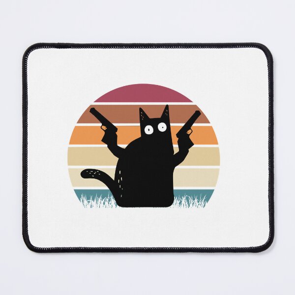 Item preview, Vintage Retro Black Cat Pew Pew Madafakas! funny cat pew pew madafakas designed and sold by ArianaContrer4.