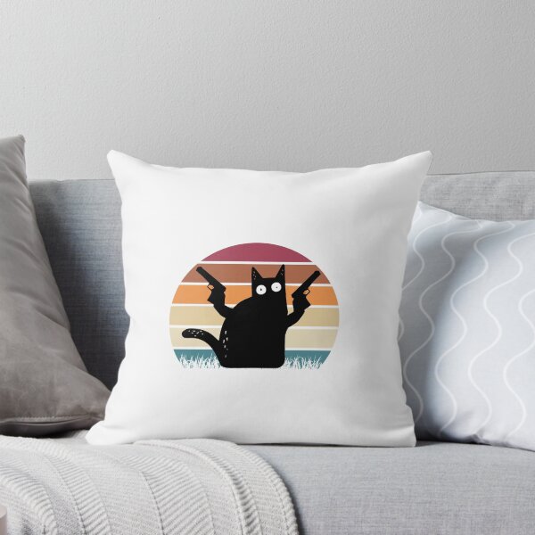 Item preview, Vintage Retro Black Cat Pew Pew Madafakas! funny cat pew pew madafakas designed and sold by ArianaContrer4.