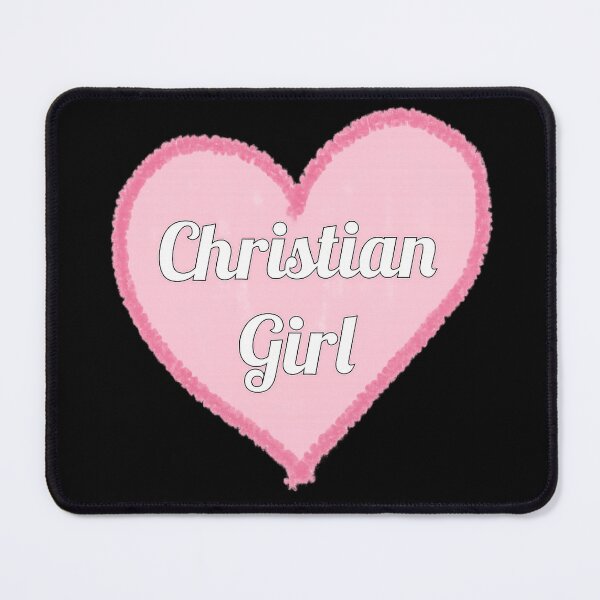 Item preview, Christian Girl Heart (black bg) designed and sold by PatriotsPallette.