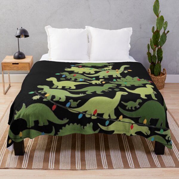 Item preview, Dinosaur Christmas Tree – Cute Dino Holiday Design with Festive Lights designed and sold by KarinDraper.