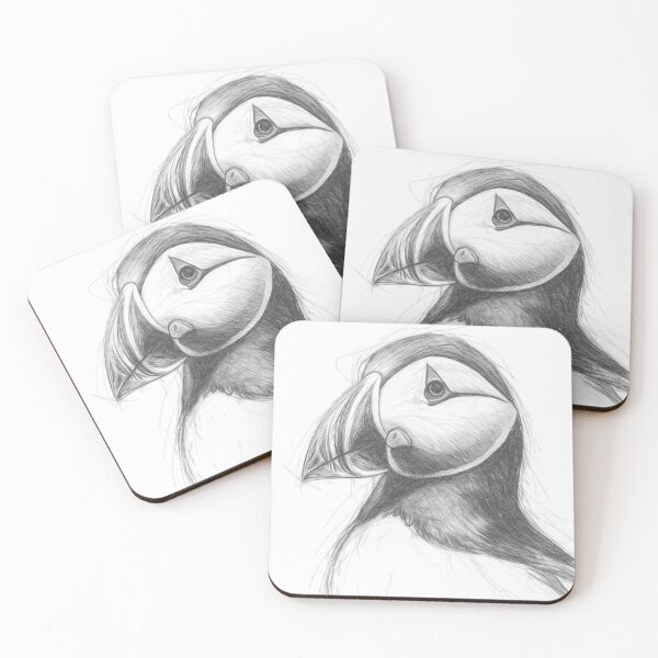 Item preview, Puffin Pencil Sketch designed and sold by Leon Woods Pencil Art.