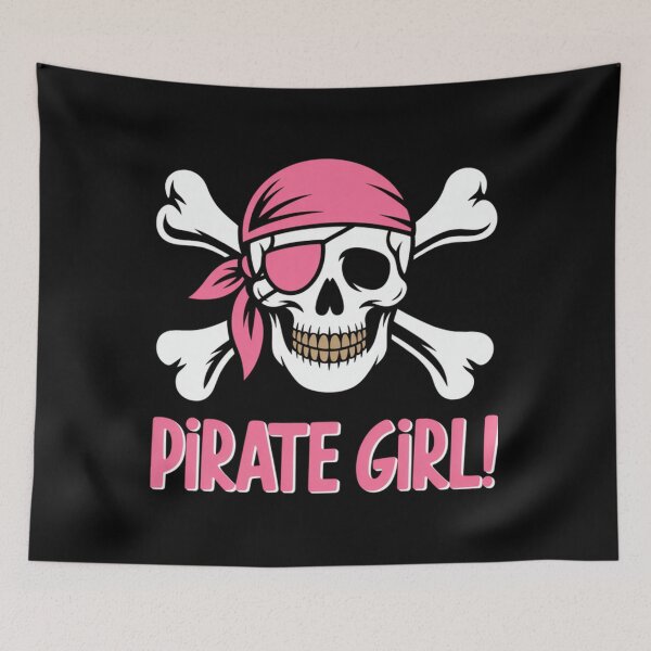 Item preview, Pirate Skull Girls Pirate Girl  designed and sold by SlogariArt.