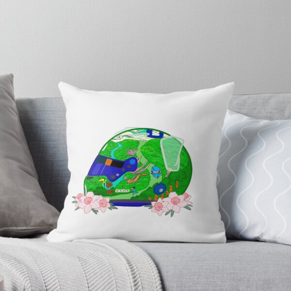 Item preview, Alex Albon 2025 Singapore Helmet With Flowers  designed and sold by OriDraws.