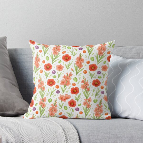 Item preview, Seamless August Floral and Gemstone Pattern designed and sold by BrushAndBreathe.