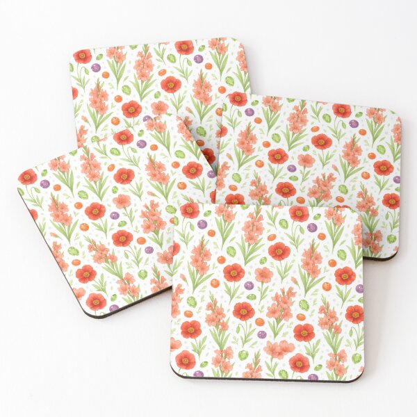 Item preview, Seamless August Floral and Gemstone Pattern designed and sold by BrushAndBreathe.