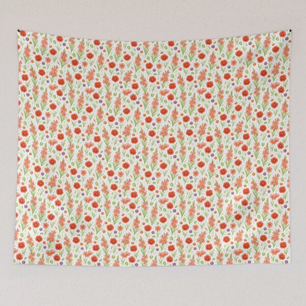 Item preview, Seamless August Floral and Gemstone Pattern designed and sold by BrushAndBreathe.