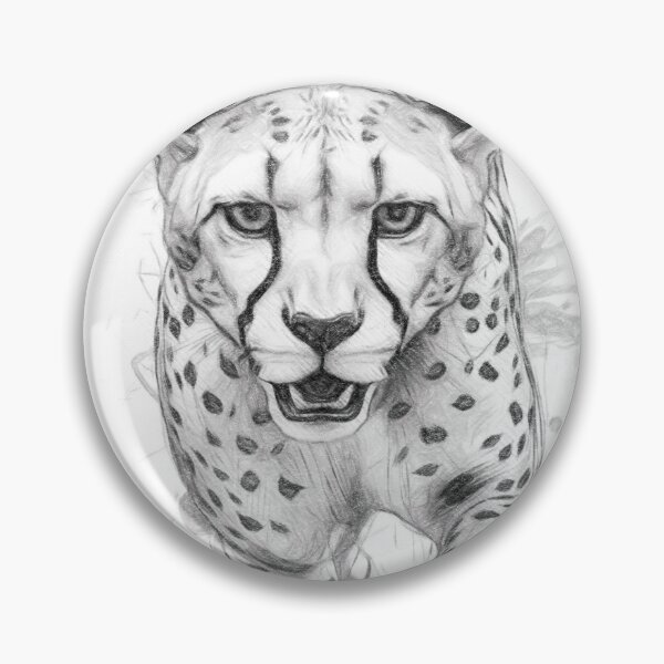 Item preview, Cheetah Pencil Sketch designed and sold by Leon Woods Pencil Art.