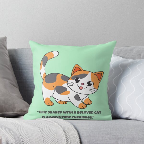 Item preview,  Time Cherished with a Beloved Cat - Cute Calico Kitty Design designed and sold by SaadArtCo.