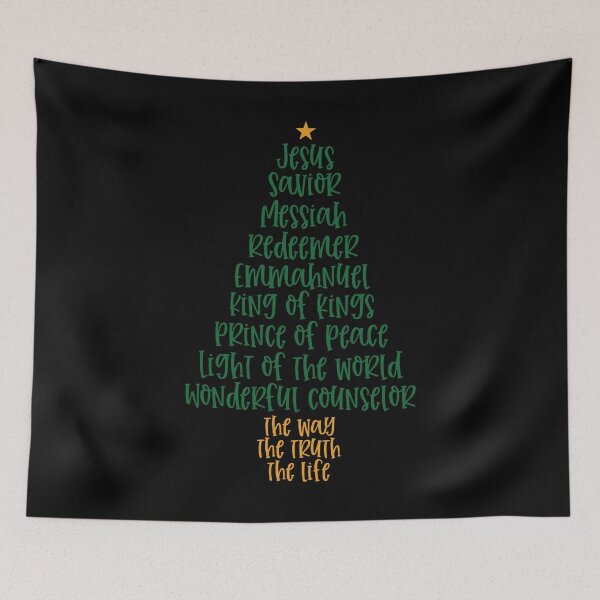 Item preview, Jesus Names Christmas Tree designed and sold by bethanyrodgers6.