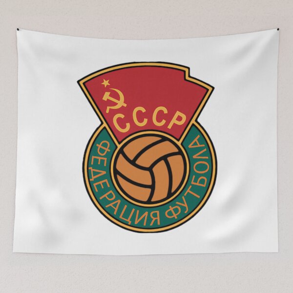 Item preview, USSR Football Federation Emblem | Vintage Soviet Soccer Logo - Retro USSR Sports Memorabilia, Cold War Football Crest & Historical Sports Badge designed and sold by RevolutionToday.