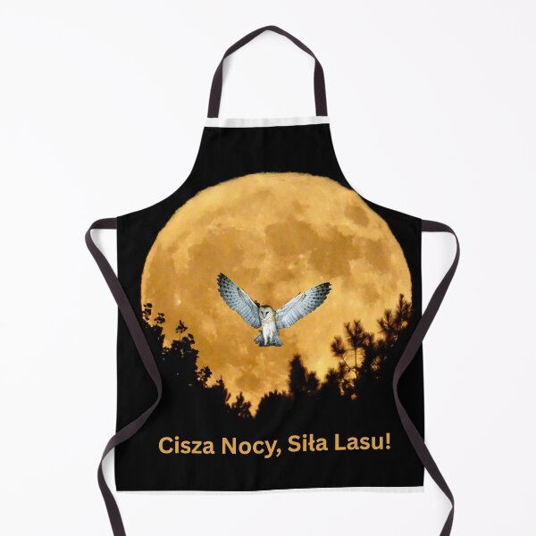 Item preview, Cisza Nocy, Siła Lasu – Polish Owl and Moon Design - Gold Edition designed and sold by AmberWit.