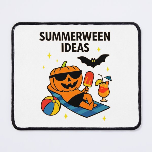 Item preview, Funny Summerween Pumpkin Design – Halloween Meets Summer Vibes designed and sold by RuweisVibes.