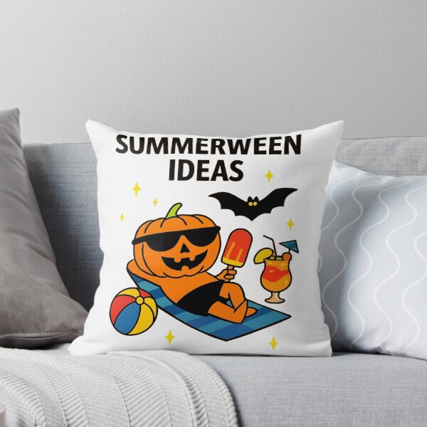 Item preview, Funny Summerween Pumpkin Design – Halloween Meets Summer Vibes designed and sold by RuweisVibes.