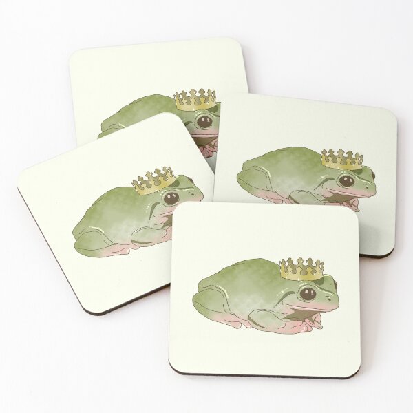 Item preview, Queen King Crowned Frog Prince Lovely Animal Cute designed and sold by Ani.