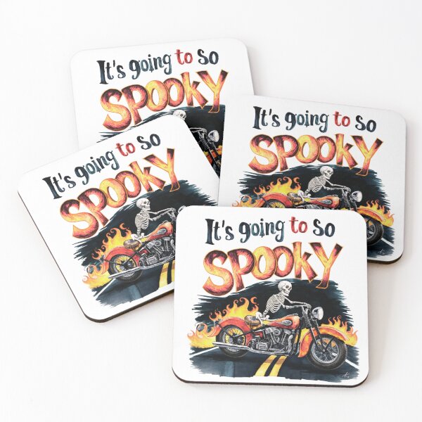 Item preview, Spooky Halloween - Design Spooky Skeleton Biker on Fire Motorcycle designed and sold by yelkenb.