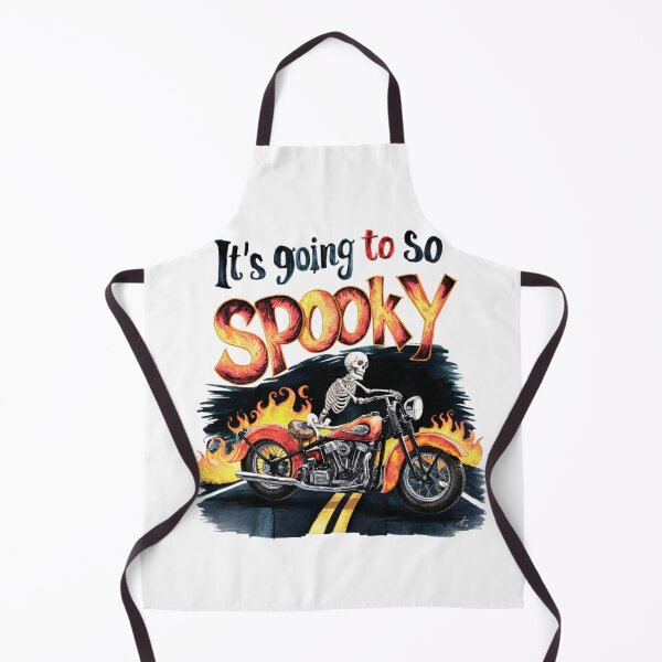 Item preview, Spooky Halloween - Design Spooky Skeleton Biker on Fire Motorcycle designed and sold by yelkenb.