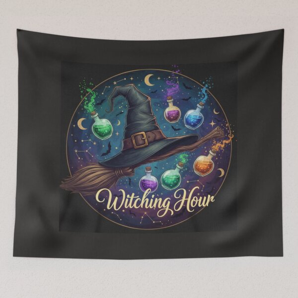 Item preview, Witching Hour Circular Halloween Design with Gold Outline designed and sold by siddharth130387.