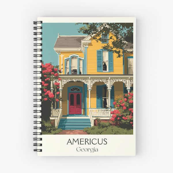 Item preview, Americus Georgia Victorian Home Art Print designed and sold by TuncGK.
