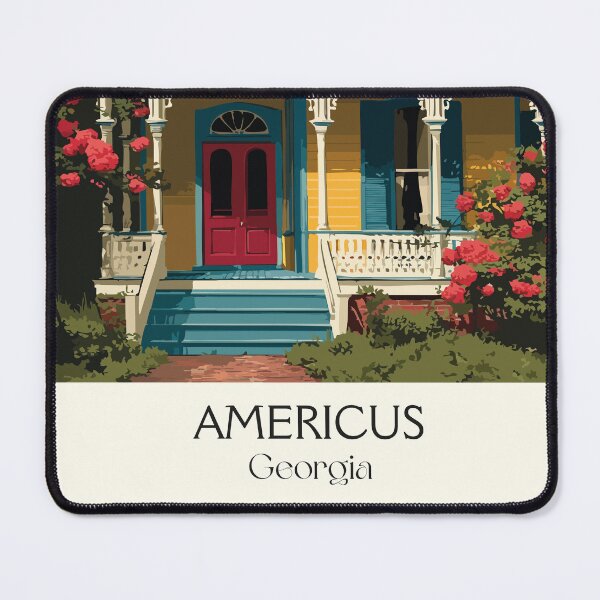 Item preview, Americus Georgia Victorian Home Art Print designed and sold by TuncGK.