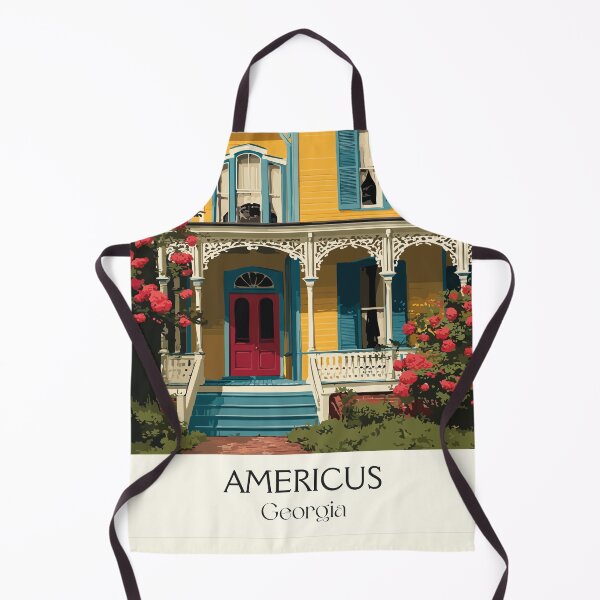 Item preview, Americus Georgia Victorian Home Art Print designed and sold by TuncGK.