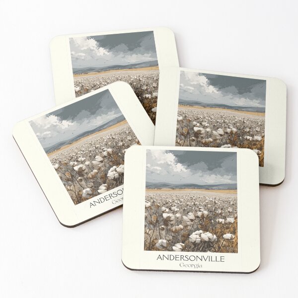 Item preview, Andersonville Georgia Cotton Field Art Print designed and sold by TuncGK.