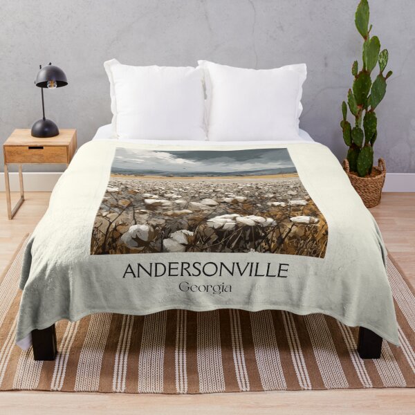 Item preview, Andersonville Georgia Cotton Field Art Print designed and sold by TuncGK.